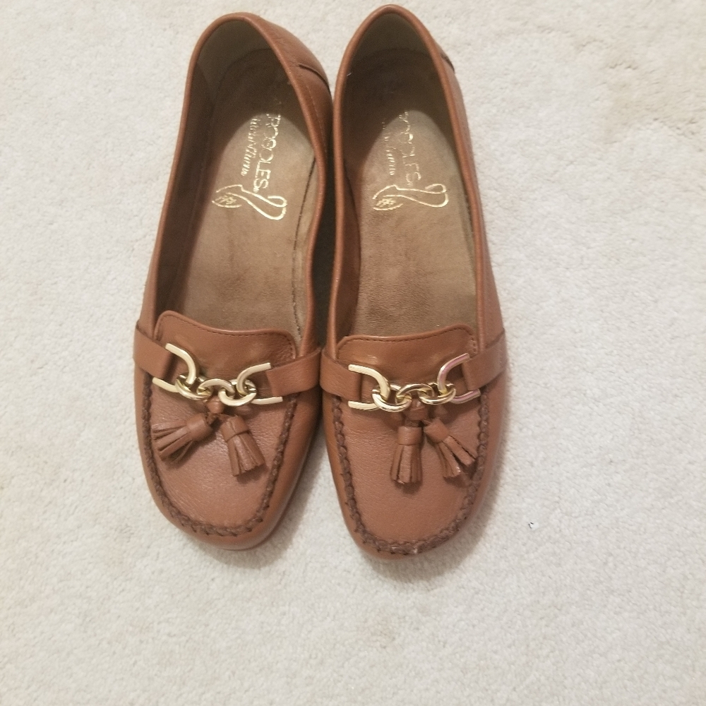 Aerosoles Leather Shoes, Loafer Size 8